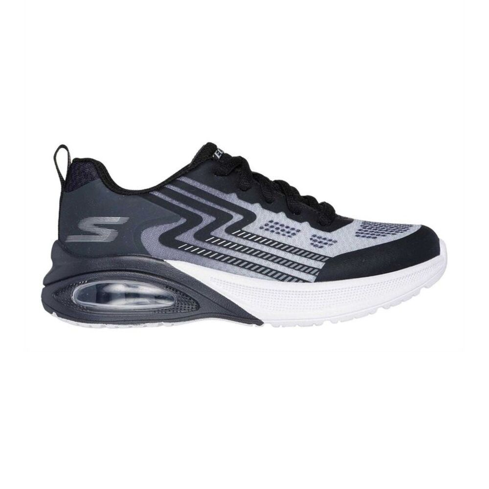 Skechers Childrens/Kids Microspec Sneakers / Black/Silver